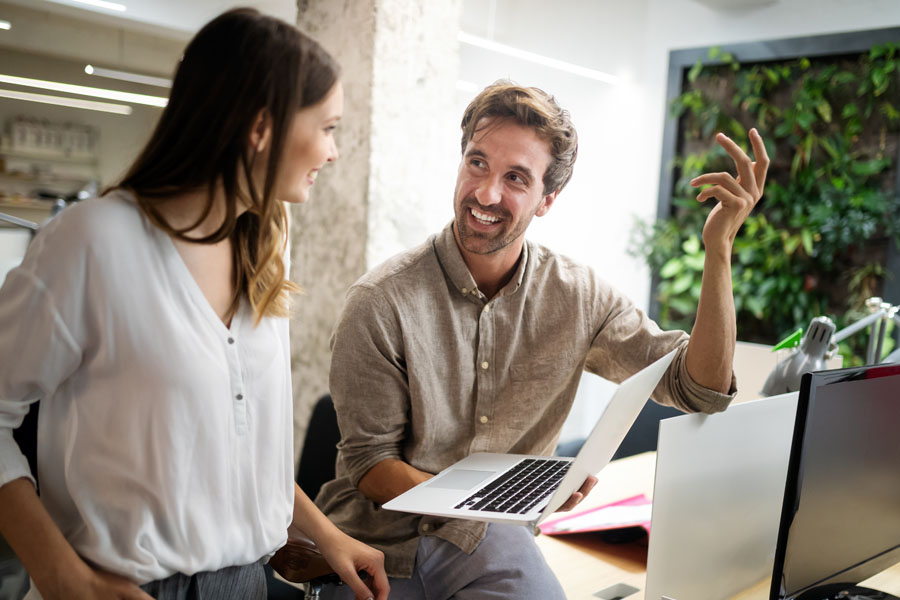 Technology-Firm-Insurance-Technology-Company-with-Co-Workers-Chatting